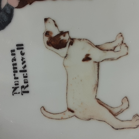 Norman Rockwell's "Courageous Hero"  American Family Series ll Plate 6.5" - Picture 3 of 8